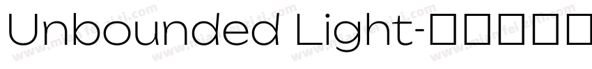 Unbounded Light字体转换